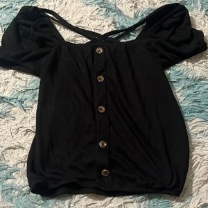 Black crop top